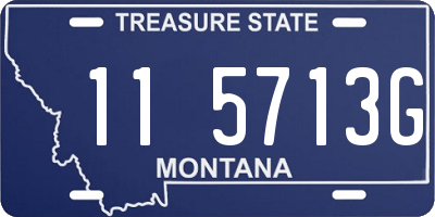 MT license plate 115713G