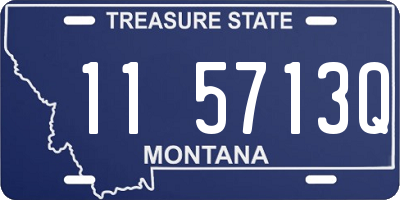 MT license plate 115713Q