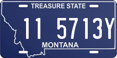 MT license plate 115713Y