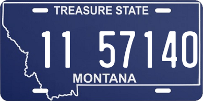 MT license plate 115714O