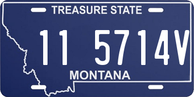 MT license plate 115714V