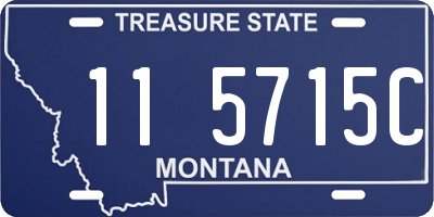 MT license plate 115715C