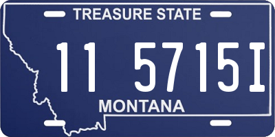 MT license plate 115715I