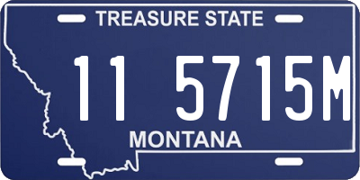 MT license plate 115715M