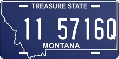 MT license plate 115716Q