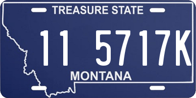 MT license plate 115717K