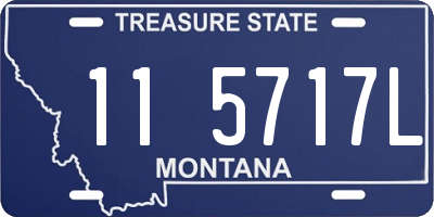 MT license plate 115717L