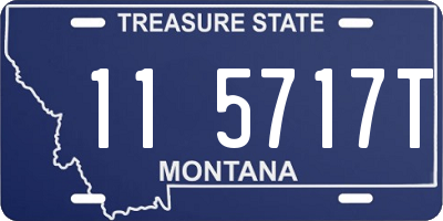 MT license plate 115717T