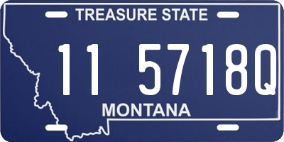 MT license plate 115718Q