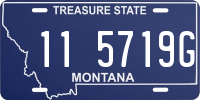MT license plate 115719G