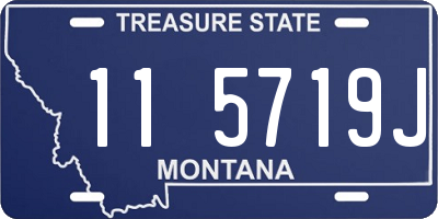 MT license plate 115719J