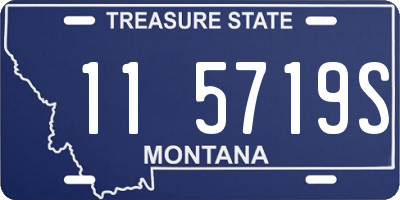 MT license plate 115719S
