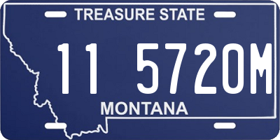 MT license plate 115720M