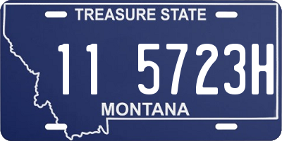 MT license plate 115723H
