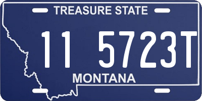MT license plate 115723T