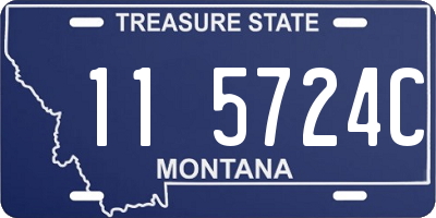 MT license plate 115724C