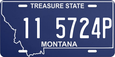 MT license plate 115724P