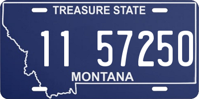 MT license plate 115725O