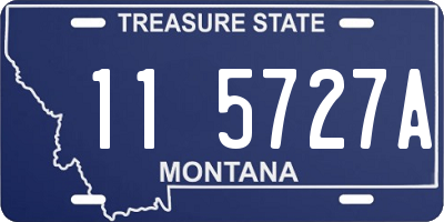 MT license plate 115727A