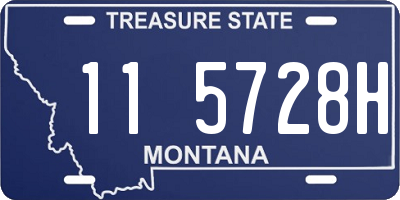 MT license plate 115728H