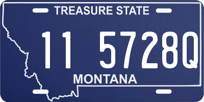 MT license plate 115728Q