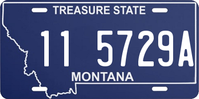 MT license plate 115729A