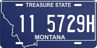 MT license plate 115729H