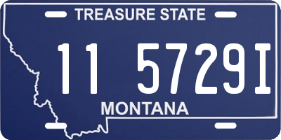 MT license plate 115729I
