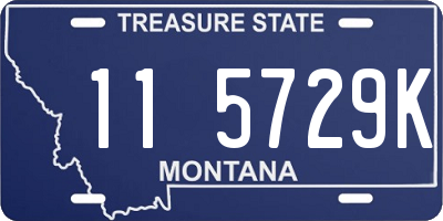 MT license plate 115729K