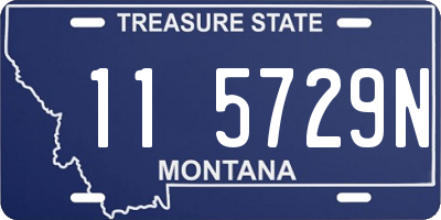 MT license plate 115729N