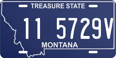 MT license plate 115729V