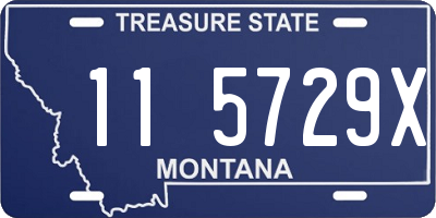 MT license plate 115729X