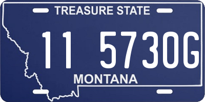 MT license plate 115730G
