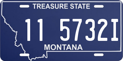 MT license plate 115732I