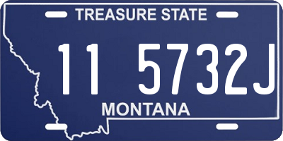 MT license plate 115732J