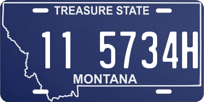 MT license plate 115734H