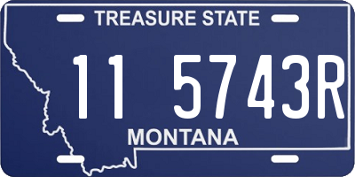 MT license plate 115743R