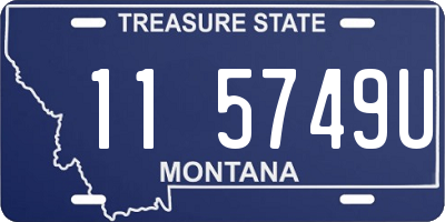 MT license plate 115749U