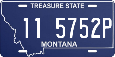 MT license plate 115752P