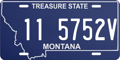MT license plate 115752V