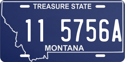 MT license plate 115756A