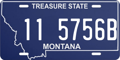 MT license plate 115756B