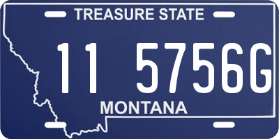MT license plate 115756G
