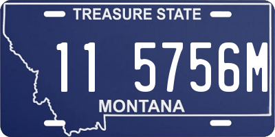 MT license plate 115756M