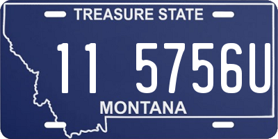 MT license plate 115756U