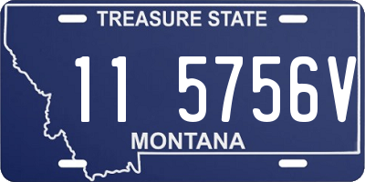 MT license plate 115756V