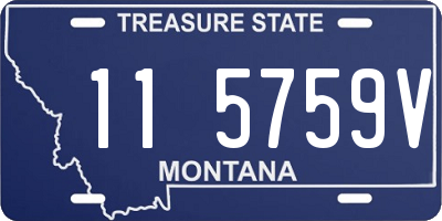 MT license plate 115759V