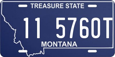 MT license plate 115760T