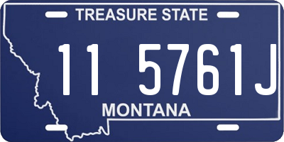 MT license plate 115761J