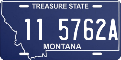 MT license plate 115762A